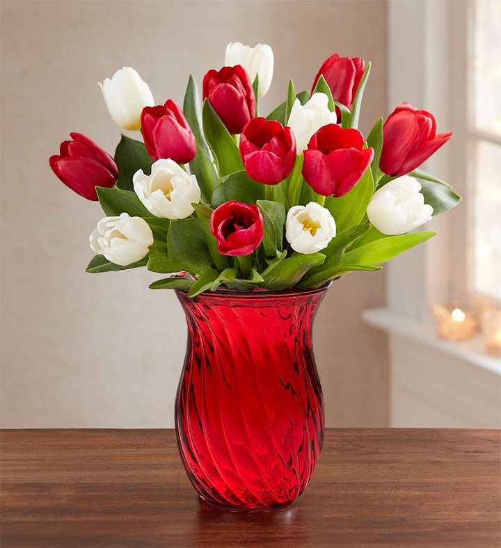 Holiday Tulips Flower Bouquet