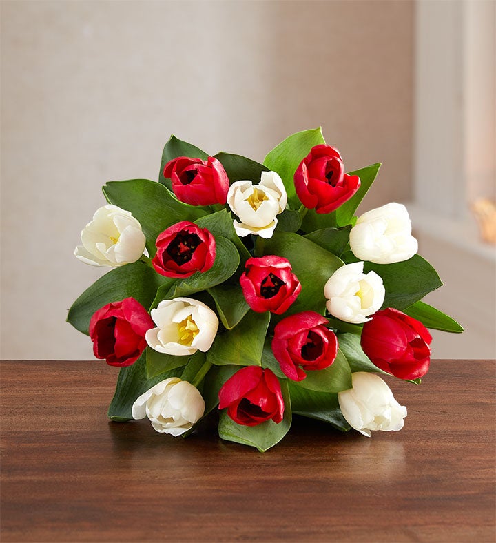Holiday Tulips Flower Bouquet