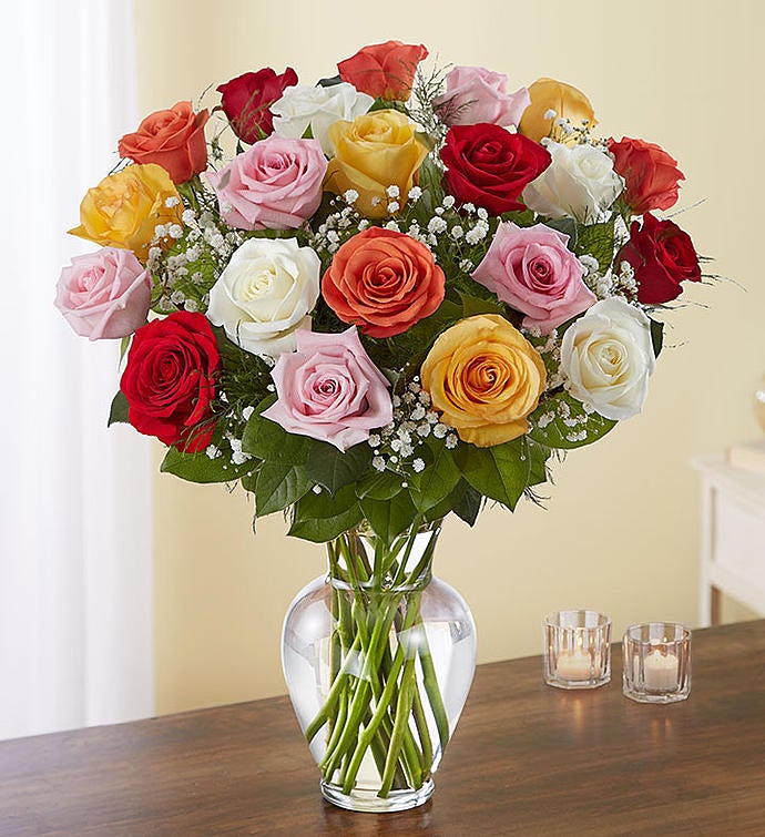 Ultimate Elegance™ Long Stem Assorted Roses Flower Bouquet