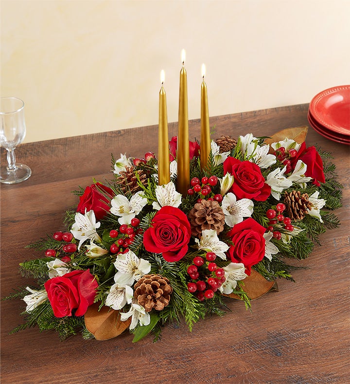 Christmas Carol™ Centerpiece Flower Bouquet