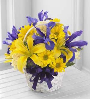 The FTD® Spirit of Spring™ Basket Flower Bouquet