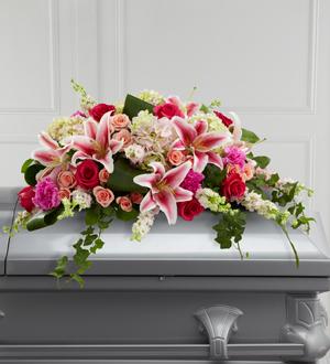 The FTD® Splendid Grace™ Casket Spray Flower Bouquet