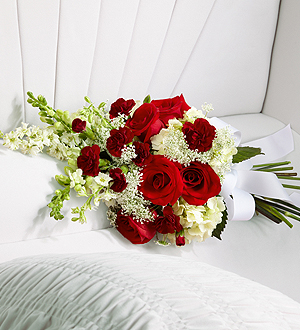 The FTD® Forever in Our Hearts™ Casket Adornment Flower Bouquet