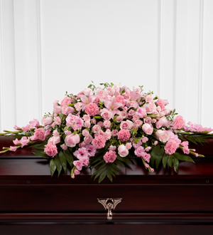 The FTD® Garden of Comfort™ Casket Spray Flower Bouquet