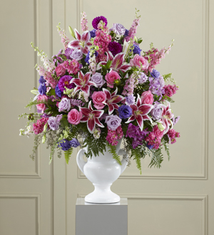 The FTD® Peaceful Tribute™ Arrangement Flower Bouquet