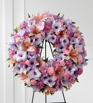 The FTD® Beloved Friend™ Wreath Flower Bouquet