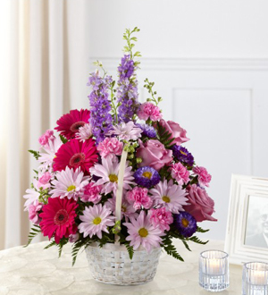 The FTD® Pastel Peace™ Basket Flower Bouquet