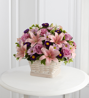 The FTD® Loving Sympathy™ Basket Flower Bouquet