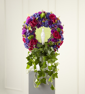 The FTD® Faith & Understanding™ Wreath Flower Bouquet