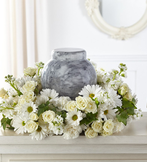 The FTD® Timeless Tribute™ Cremation Adornment Flower Bouquet