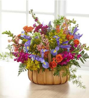 Garden of Life Basket Flower Bouquet