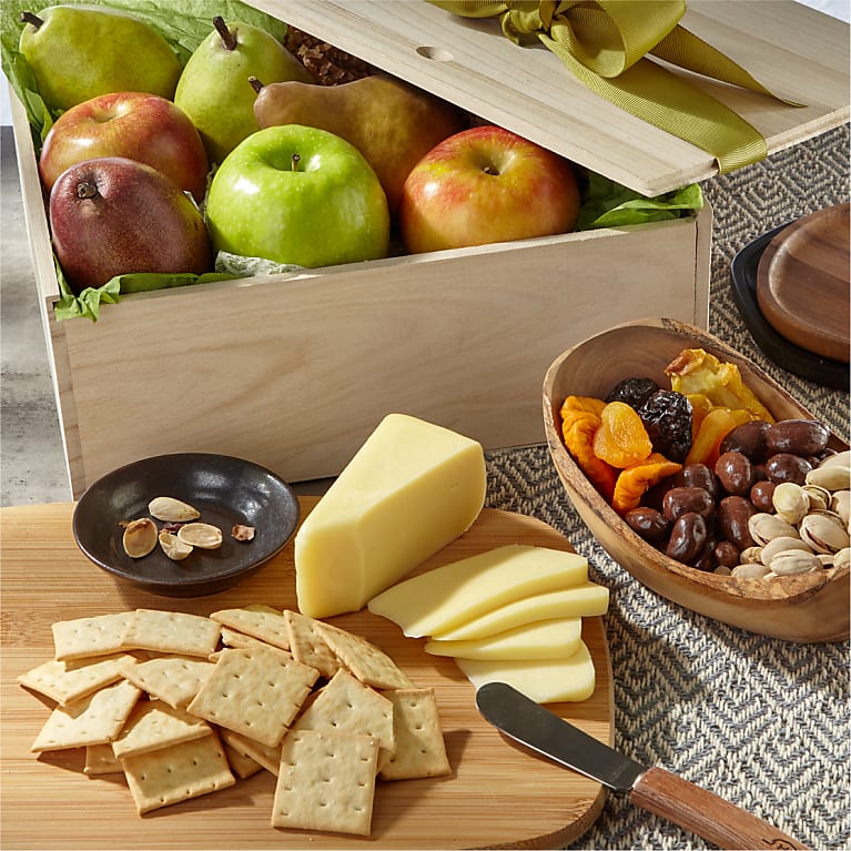 Gourmet Fruit, Cheese & Nut Gift Crate