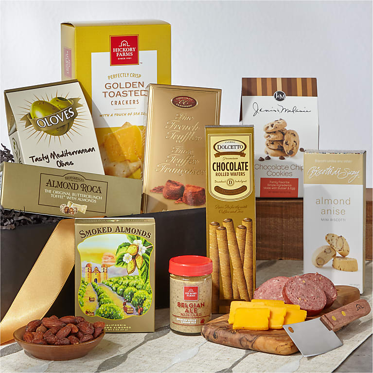 Classic Gourmet Salami and Cheese Box
