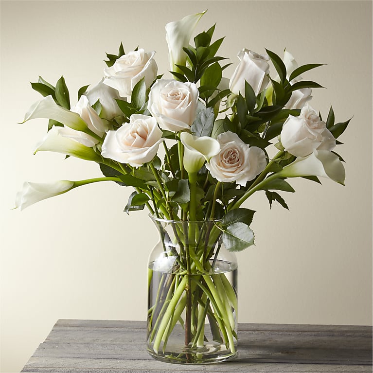 Vision in Ivory Rose and Calla Lily Bouquet Flower Bouquet
