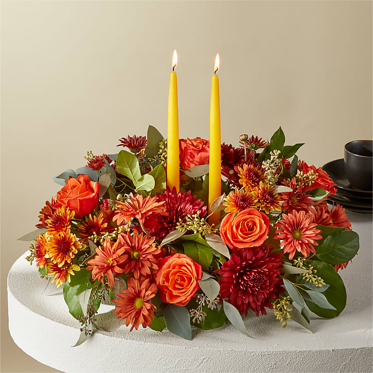 Ember Banquet Centerpiece Flower Bouquet