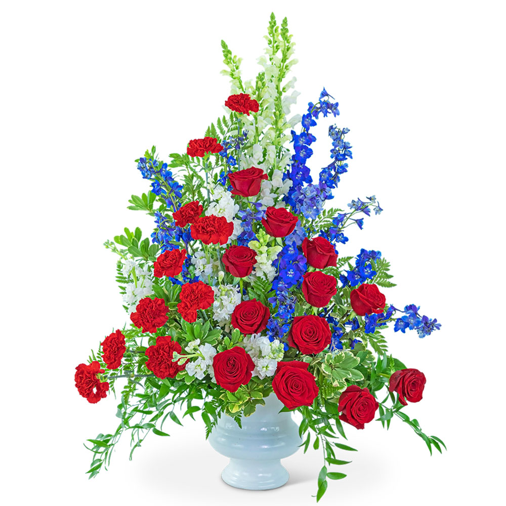 Valiant Honor Urn Flower Bouquet