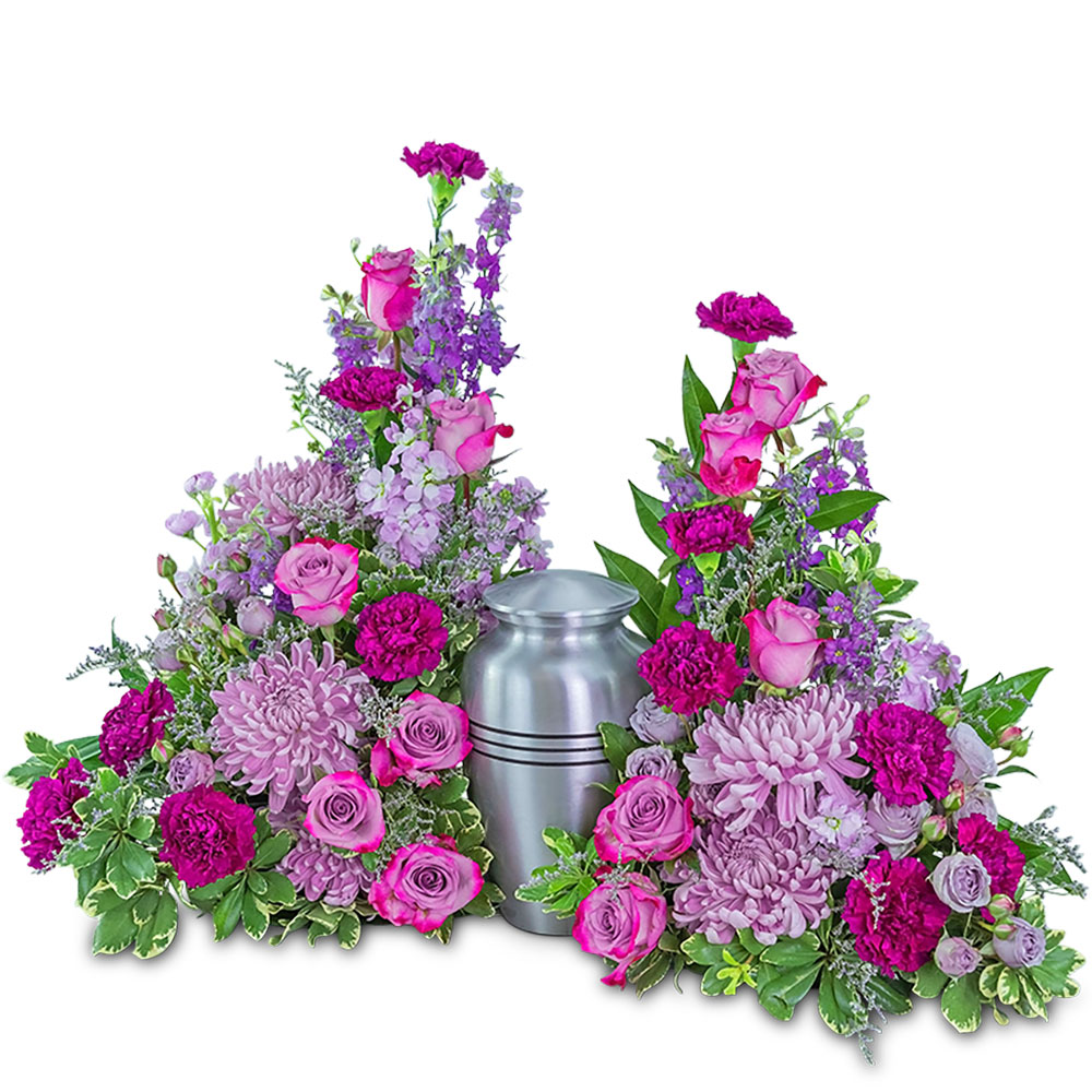 Gracefully Majestic Celebration of Life Surround Flower Bouquet