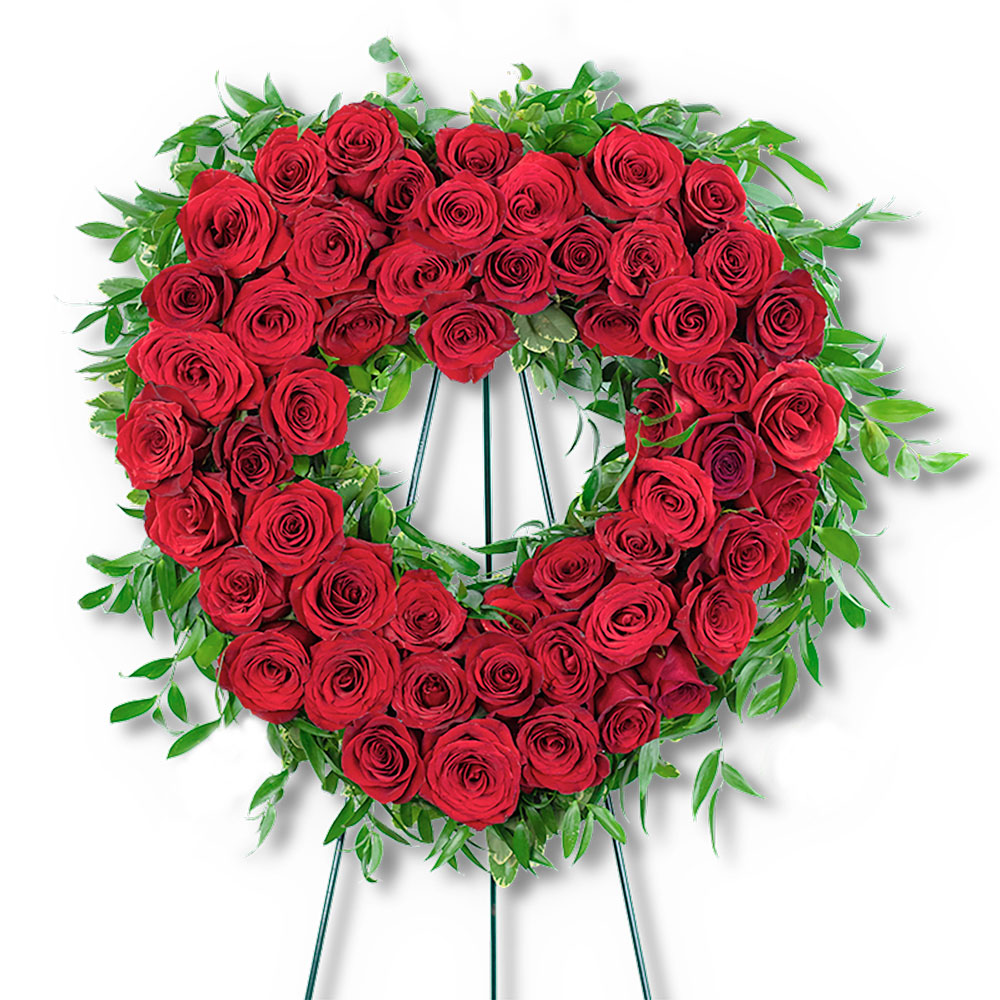 Abiding Love Heart Flower Bouquet