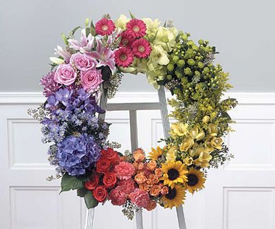Colorful Wreath Flower Bouquet