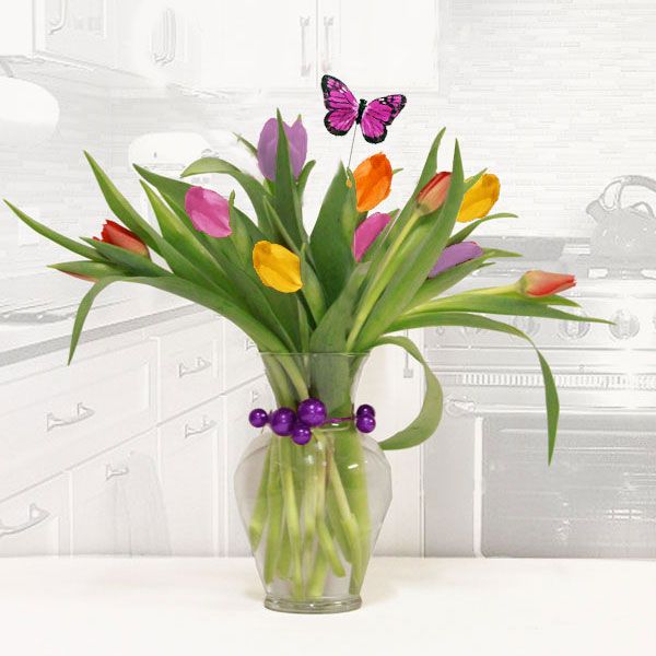 Spring Tulip Vase