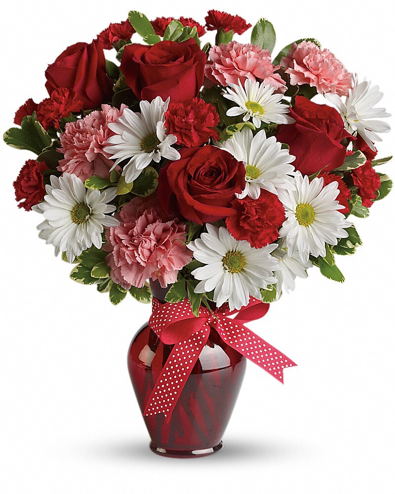 Hugs and Kisses Bouquet with Red Roses Flower Bouquet