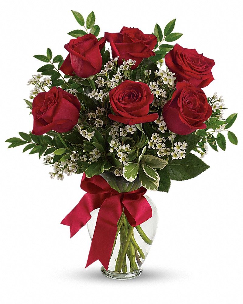 Thoughts of You Bouquet with Red Roses Flower Bouquet