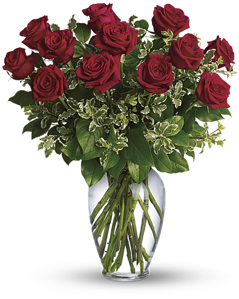 Always on My Mind - Long Stemmed Red Roses Flower Bouquet