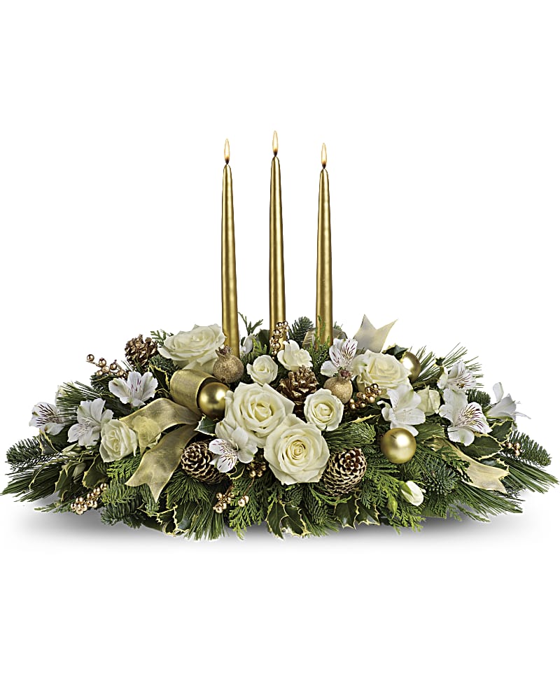 Royal Christmas Centerpiece Flower Bouquet