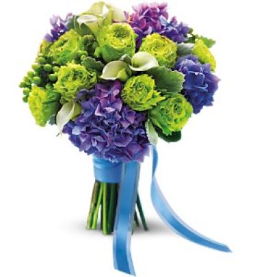 Luxe Lavender and Green Bouquet Flower Bouquet