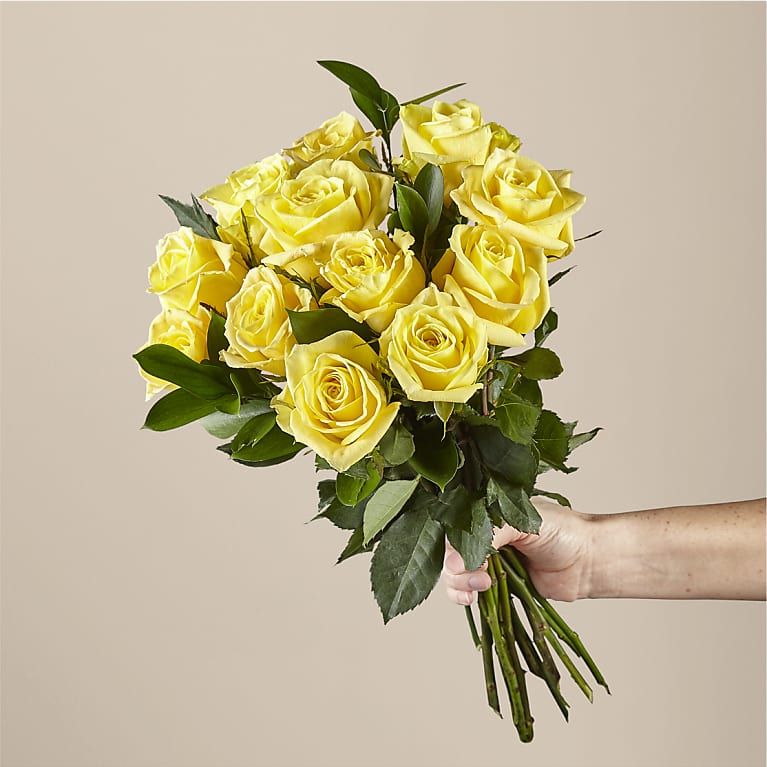 Ray of Sunshine Yellow Rose Bouquet